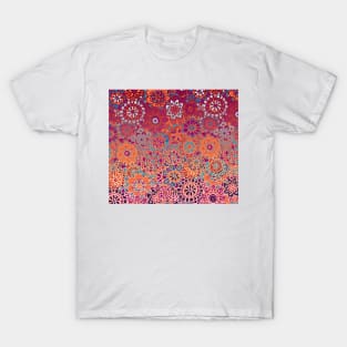 Psychedelic Ombre Flower Doodle T-Shirt